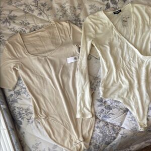 Old Navy Cream Bodysuits for Women